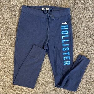 Y2K Hollister Bird Navy Blue Jogger Sweatpants Women’s Size Medium Comfy Soft